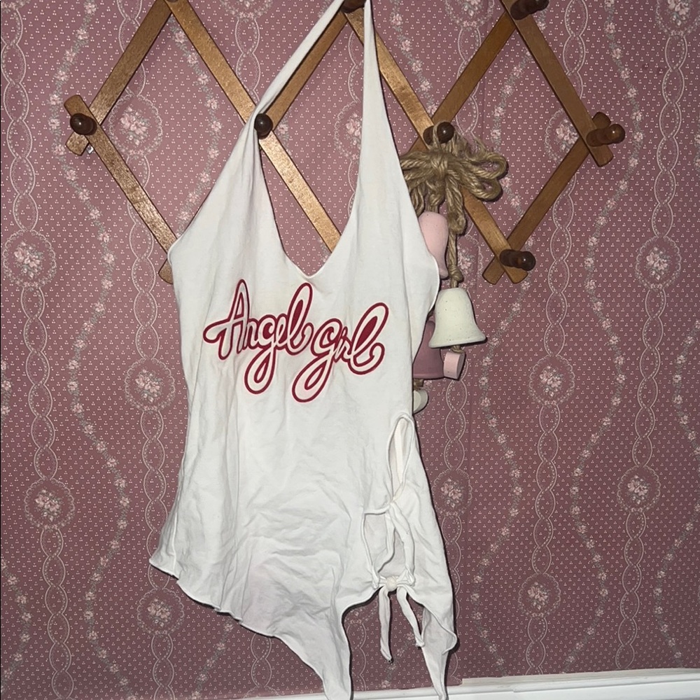 Y2k Angel Girl Halter Top